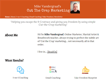 Tablet Screenshot of mikevandergraaf.com